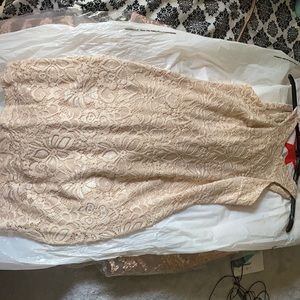 Beige homecoming dress